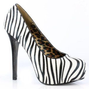 Zebra Gabor Platform Pump Size 8
